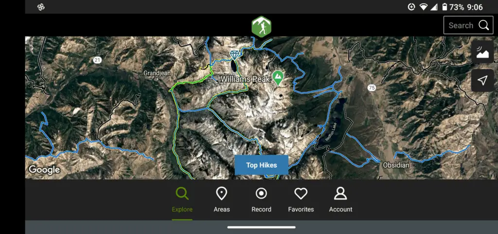 hiking project satellite trails