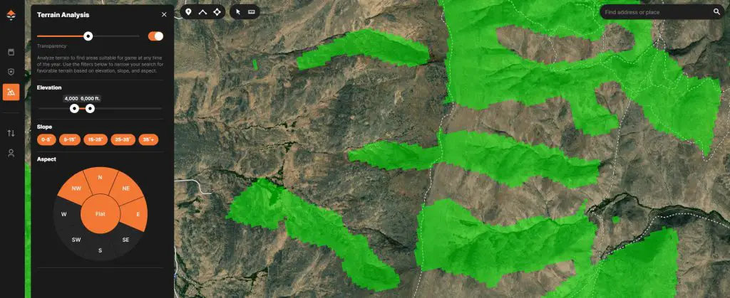 GoHunt terrain analysis tool